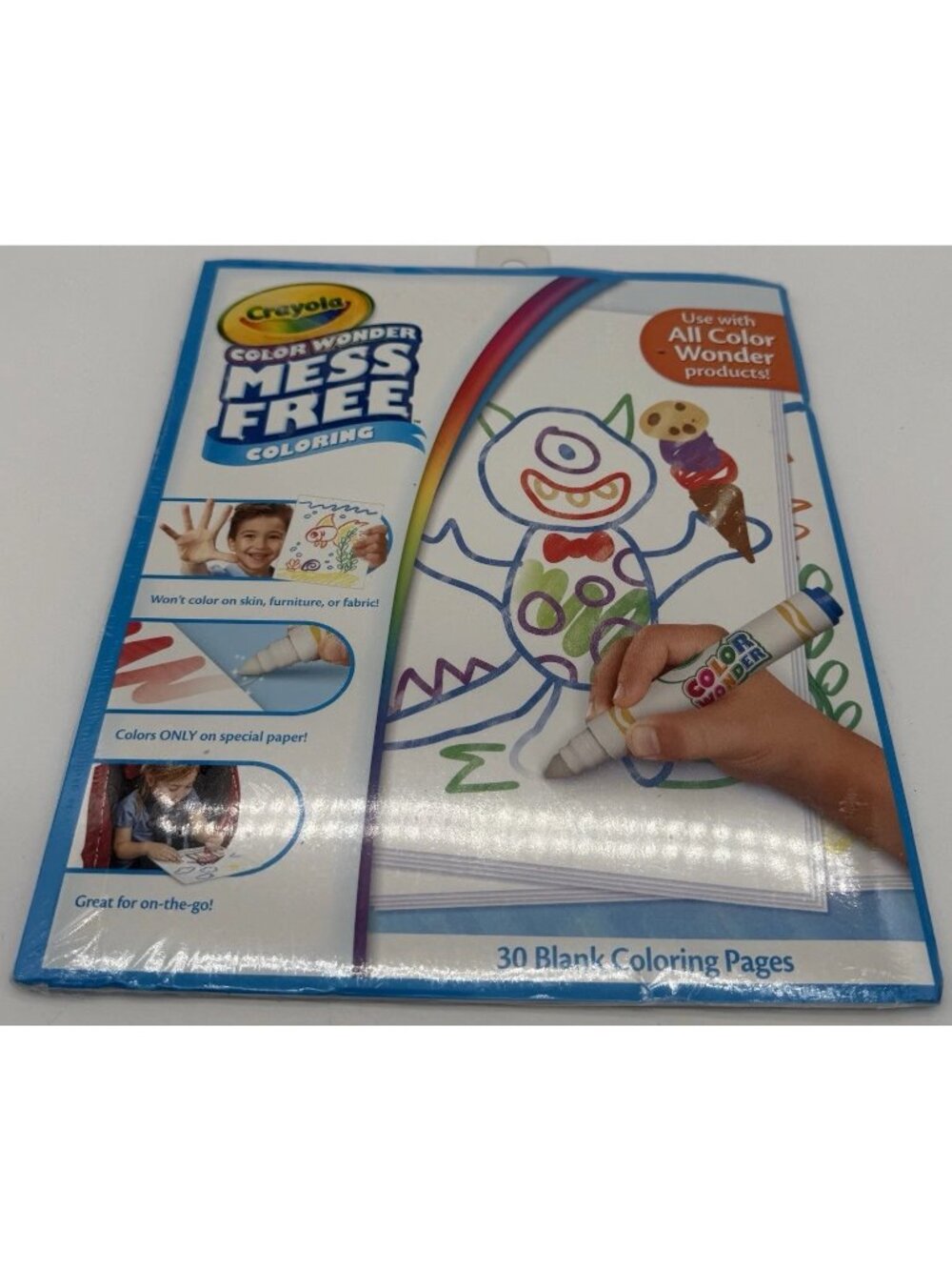 Crayola Color Wonder Drawing Paper-30 Sheets Mass Free Playing Time New Sealed